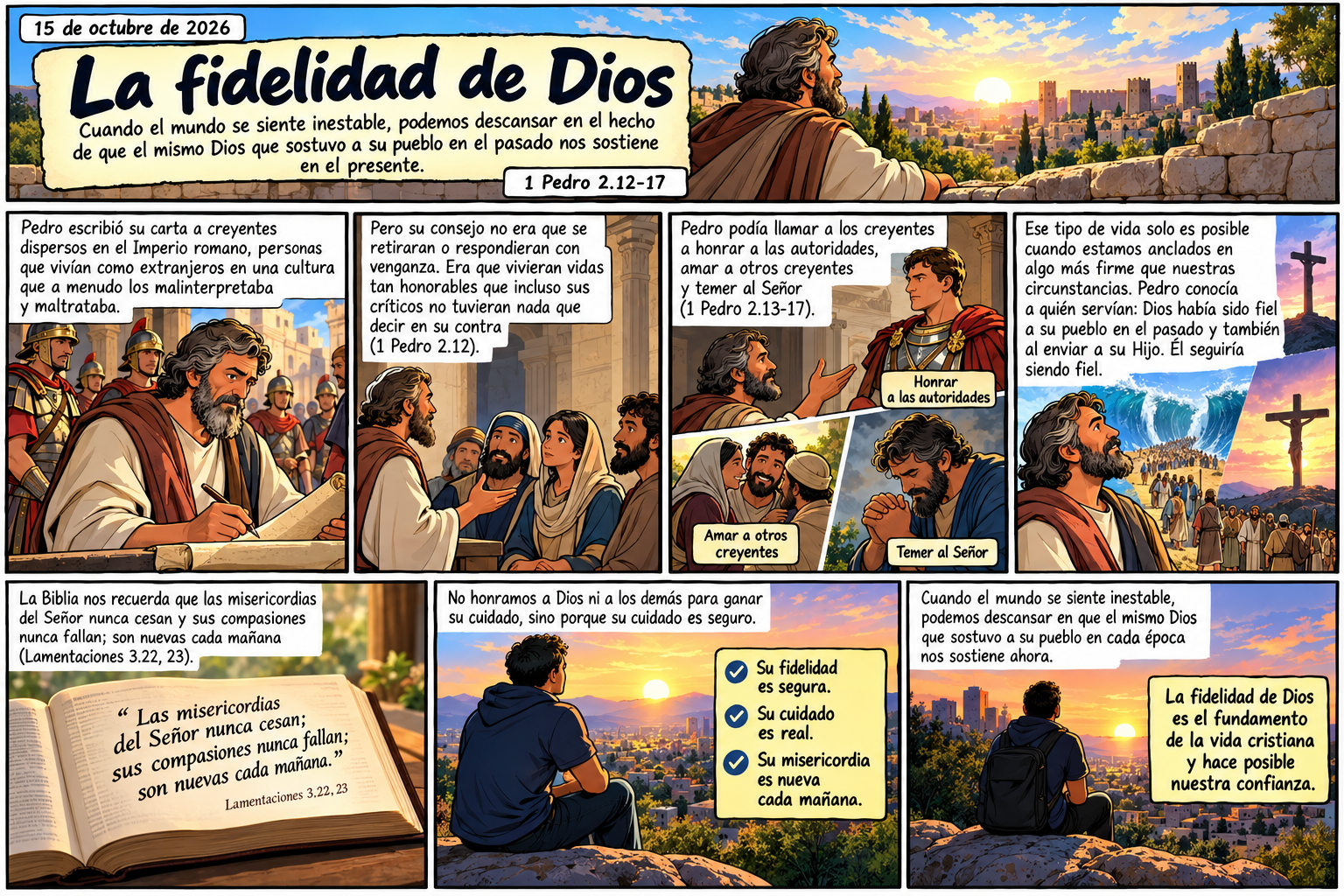Cómic La fidelidad de Dios