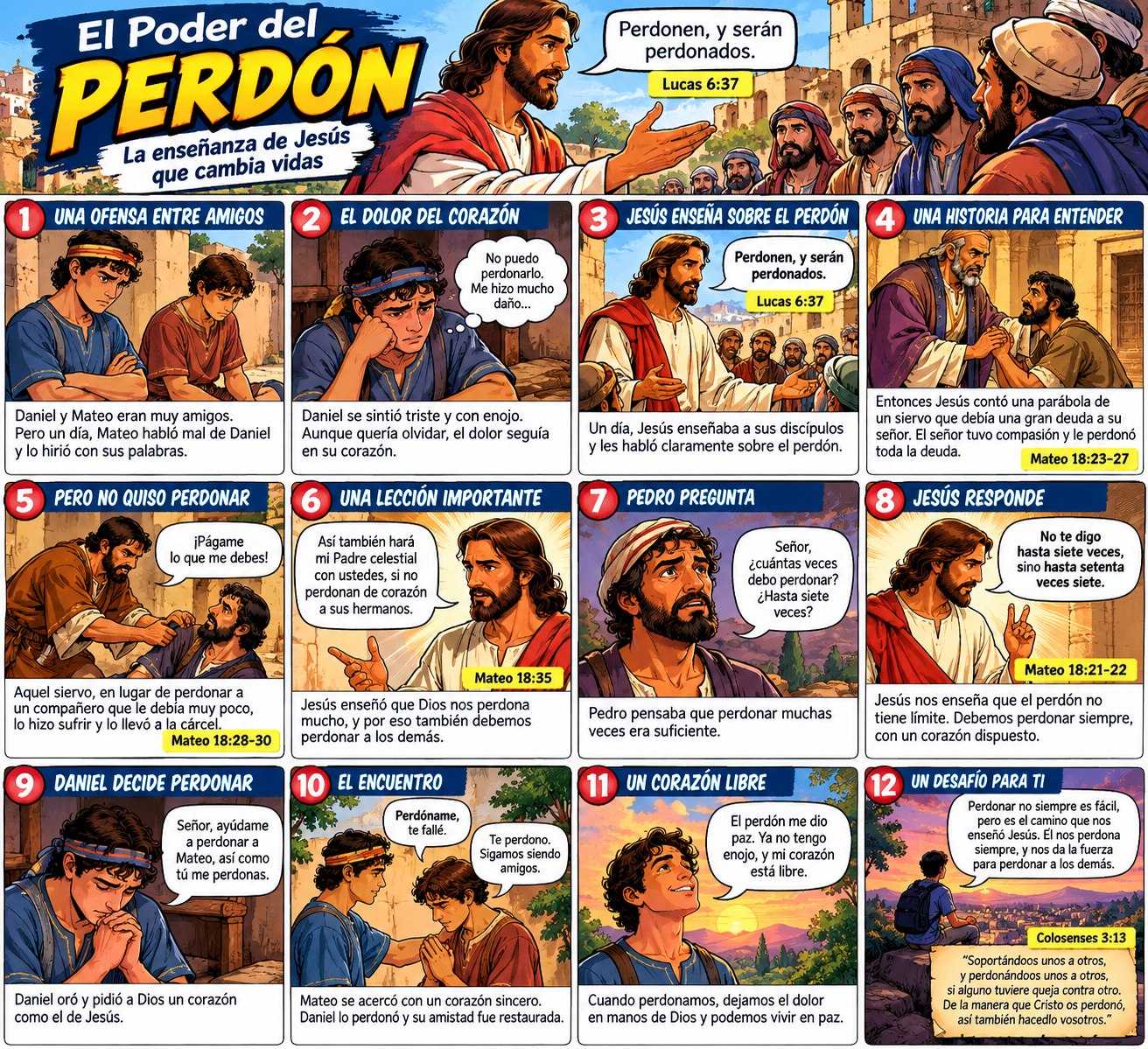 Cómic ilustrado El poder del perdón